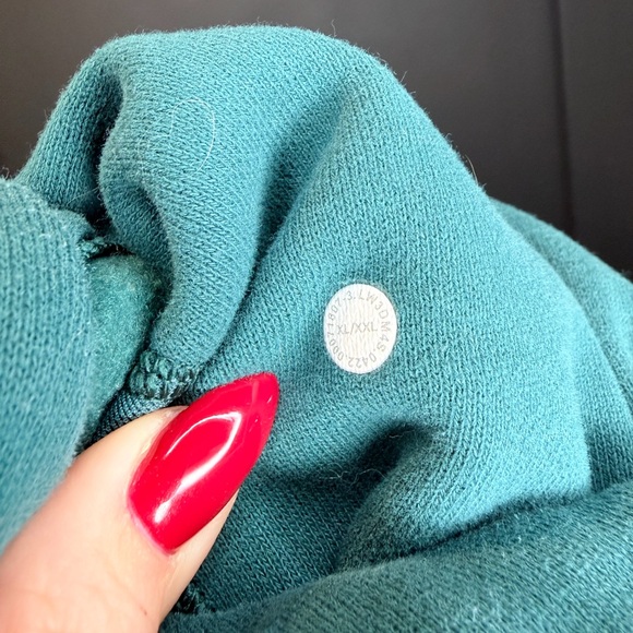 lululemon oversized scuba hoodie storm teal XL/XXL - Picture 3 of 3
